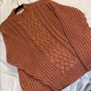 Forever 21 Thick Rusty Orange sweater